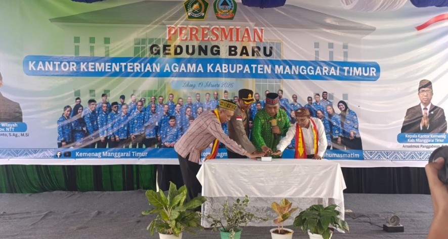 Foto - Gedung Kantor Baru Diresmikan, Kemenag Manggarai Timur Tingkatkan Kualitas Layanan