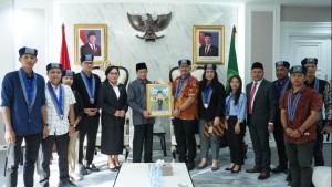 Foto : Menag dan Gerakan Mahasiswa Kristen Indonesia Sepakat Saling Dukung Cegah Intoleransi