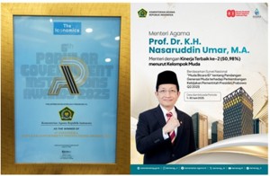 Foto : Kemenag Raih Popular Government Institutions Award 2025